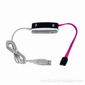USB2.0 to SATA Cable, Enables You to Connect 2.5/3.5-inch SATA HDD to USB Port of Your PC